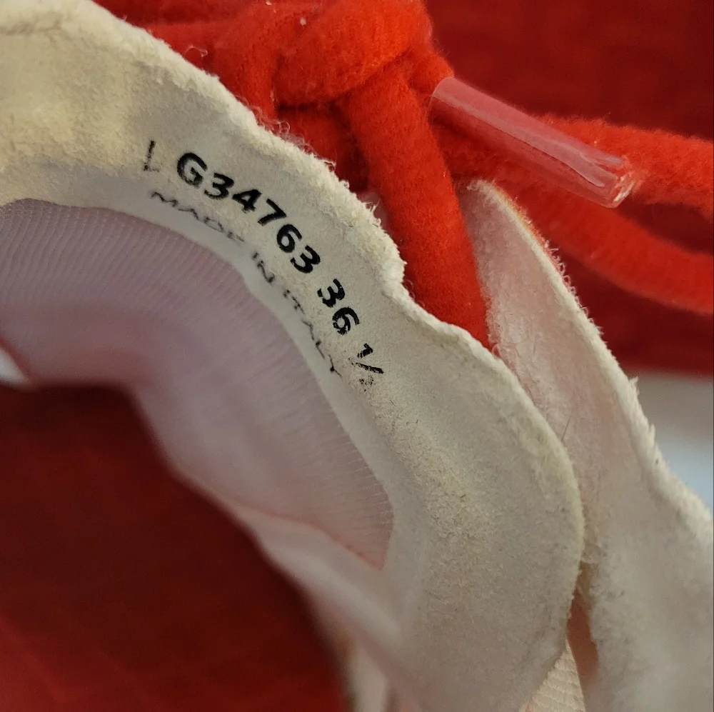 Authentic Chanel 19P Cruise Mesh & Lycra CC Logo Low-Top Sneakers White/Red - Picture 8 of 16